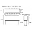 Bioethanol fireplace three sides long